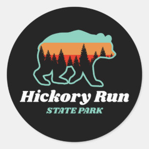 Adesivo Hickory Run State Park Pensilvânia PA Bear Retro