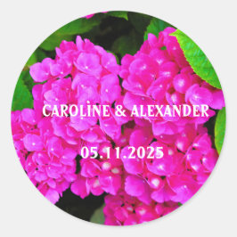 Adesivo Hidrangea Fotografias Florais Rosa Elegante