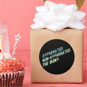 Adesivo Hifenizada Não Hifenizada A Quitação Engraçada Pel