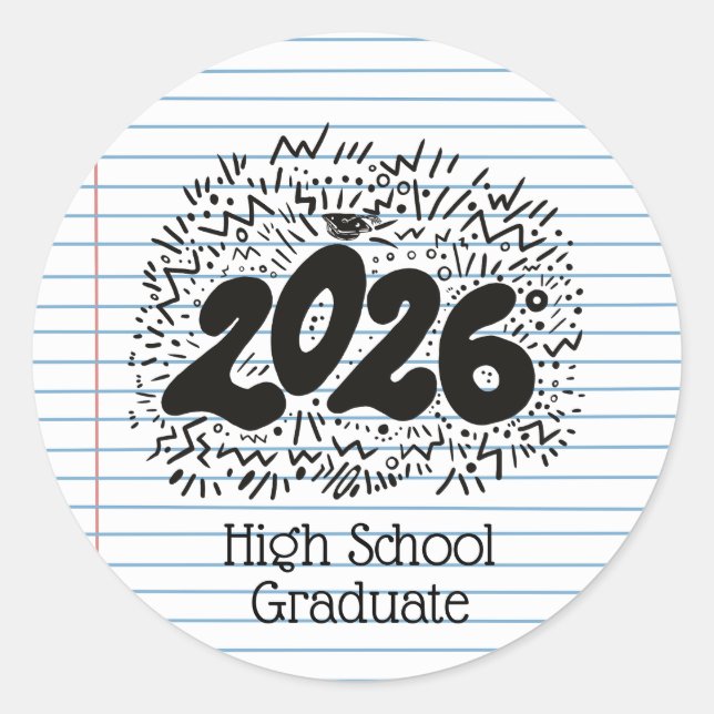 Adesivo High School Graduate Loose Leaf Paper Sticker (Frente)