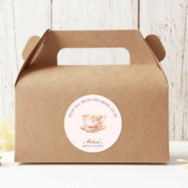Adesivo High Tea Pastel Pink Gold Bridal Shower