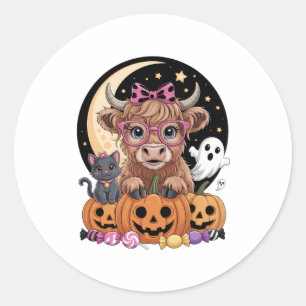 Adesivo Highland Cow Halloween Spooky Season