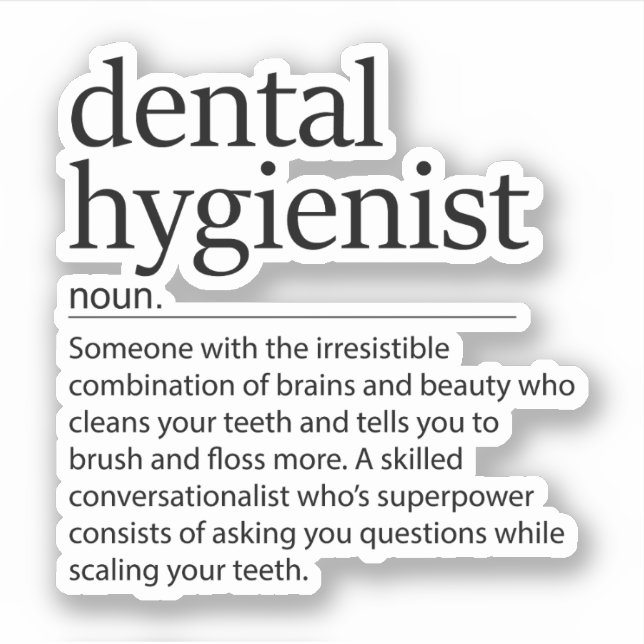 Adesivo Higiene Dental Definição Higiene Dental (Frente)