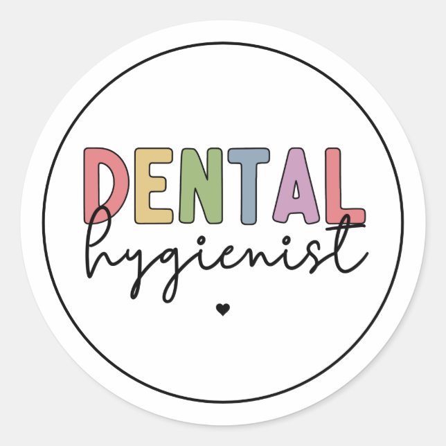 Adesivo Higienista Dental RDH Registrada Higienista Dental (Frente)