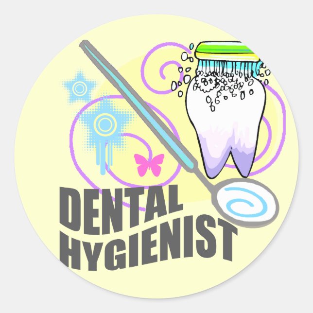Adesivo Higienista dentária (Frente)