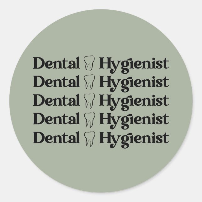 Adesivo Higienista dentária | Dentista RDH Dentist Dental  (Frente)