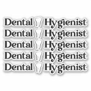 Adesivo Higienista dentária Dentista RDH Dentist Dental