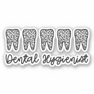 Adesivo Higienista dentária   RDH Dentista Dente Dentes-le