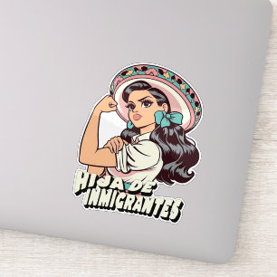 Adesivo Hija De Inmigrantes Cultura Mexicana