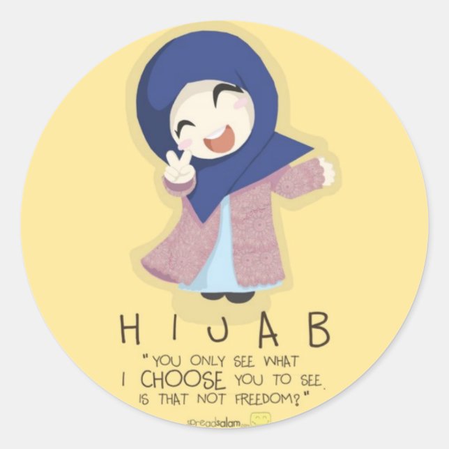 Adesivo Hijab é Liberdade (Frente)