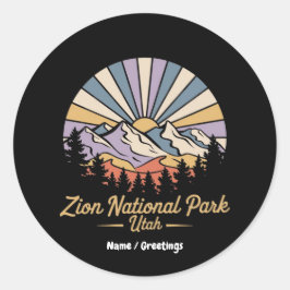 Adesivo Hike Zion National Park Utah Explora Trilhos Cênic