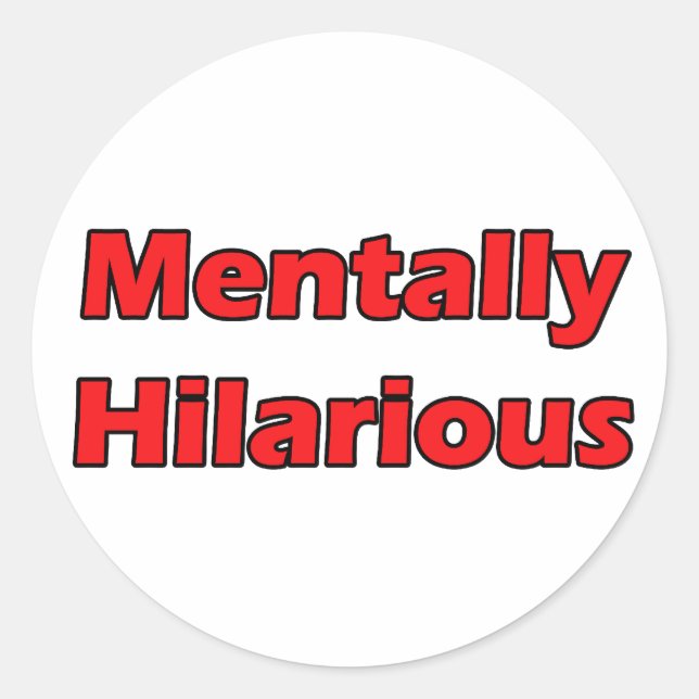Adesivo hilário mental (Frente)