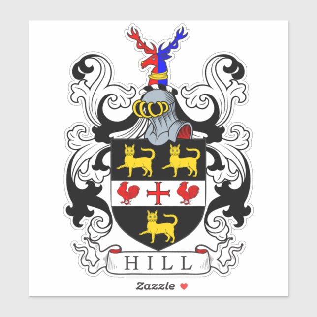 Adesivo Hill Family Crest (Folha)