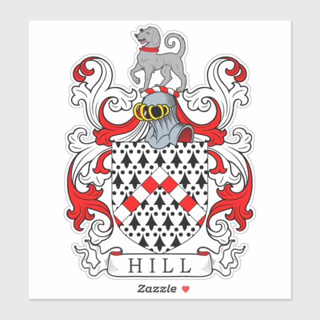 Adesivo Hill Family Crest (Folha)