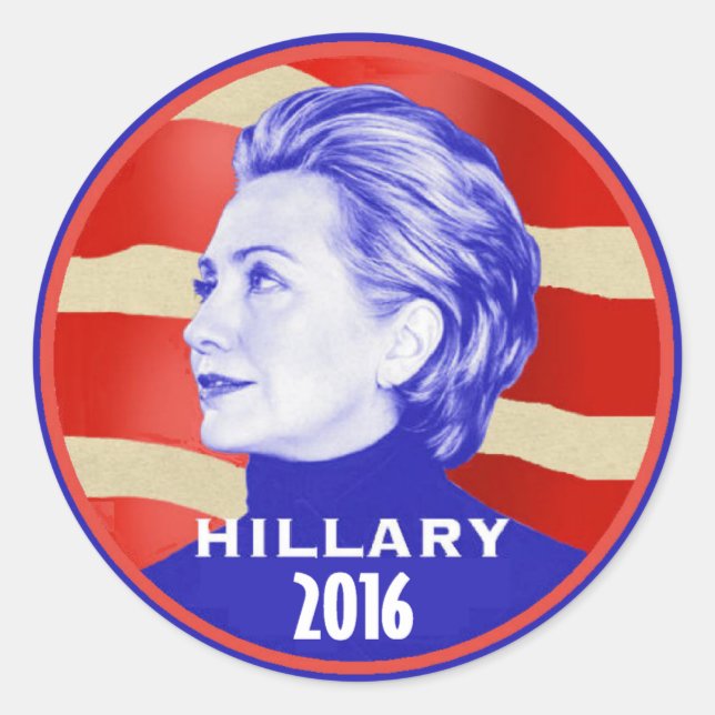Adesivo Hillary 2016 Sticker (Frente)