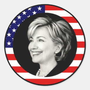 Adesivo hillary clinton 08. nós bandeira. pitoresco