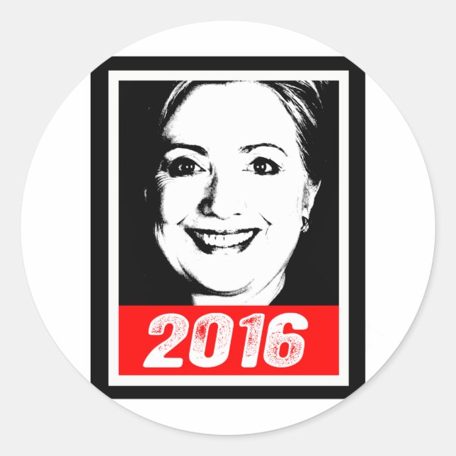 Adesivo HILLARY CLINTON 2016 INK ART.png (Frente)