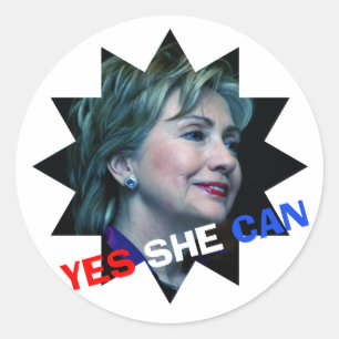 Adesivo Hillary Clinton 2016 - Sim Ela Pode - Sticker
