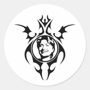 Adesivo Hillary Clinton design tribal