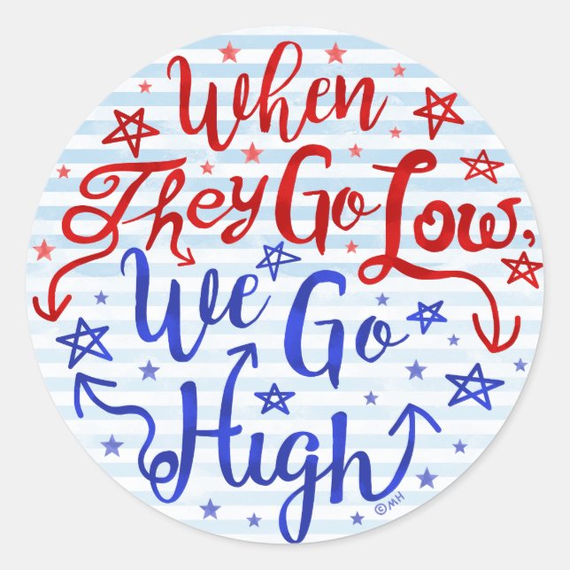 Adesivo Hillary Clinton Eleição Eles Diminuem Nós Subimos (Frente)