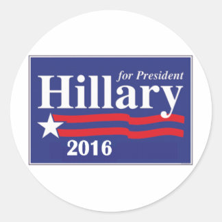 Adesivo Hillary Clinton para o Presidente 2016