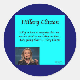 Adesivo Hillary Crianças "Para as Crianças" Citação