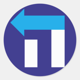 Adesivo Hillary Hey Hebraico Blue/White sticker