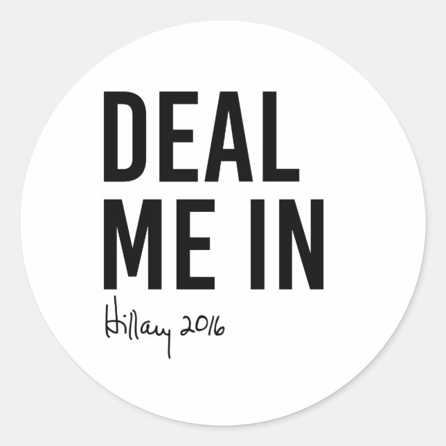 Adesivo Hillary - me negocie dentro - (Frente)