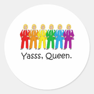 Adesivo Hillary Pantcase Pride - Yasss Queen -