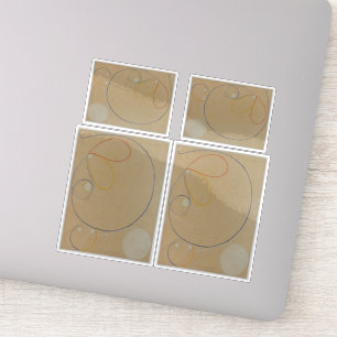 Adesivo Hilma Af Klint, Estrela de Sete Pontos No7, Abstra