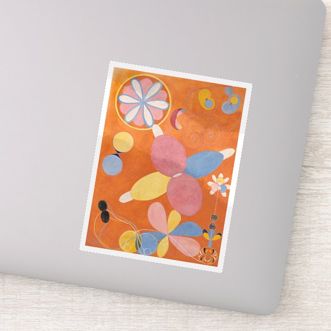 Adesivo Hilma Af Klint, Os Dez Maiores No4, Abstrato Art (Detalhe)