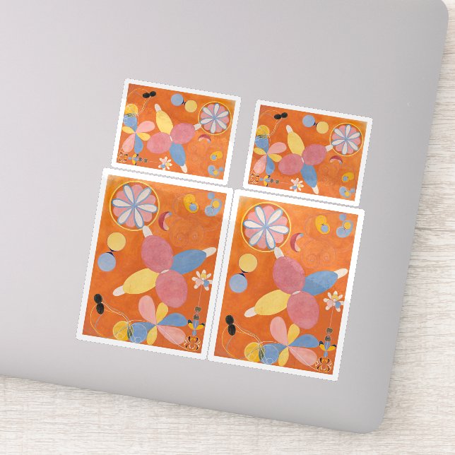 Adesivo Hilma Af Klint, Os Dez Maiores No4, Abstrato Art (Detalhe)