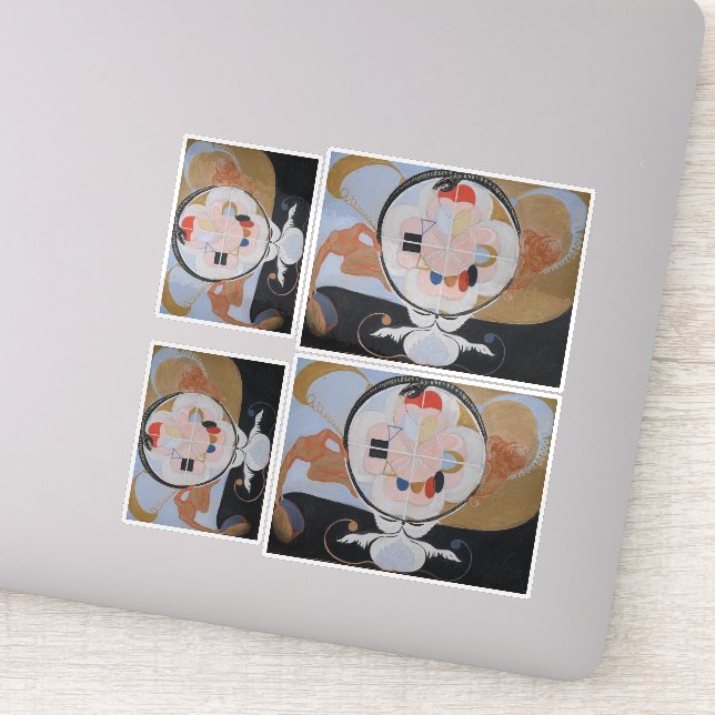 Adesivo Hilma Af Klint, The Evolution No.13, Abstrato Art (Detalhe)