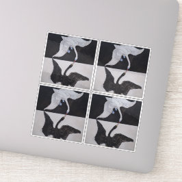 Adesivo Hilma Af Klint, The Swan No.1, Abstrato Art