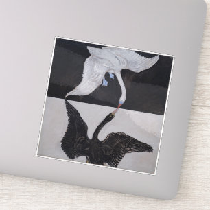 Adesivo Hilma Af Klint, The Swan No.1, Abstrato Art