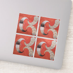 Adesivo Hilma Af Klint, The Swan No.9, Abstrato Art