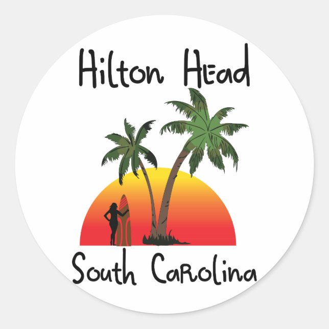 Adesivo Hilton Head Carolina do Sul (Frente)