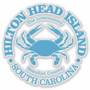 Adesivo Hilton Head Island (caranguejo)