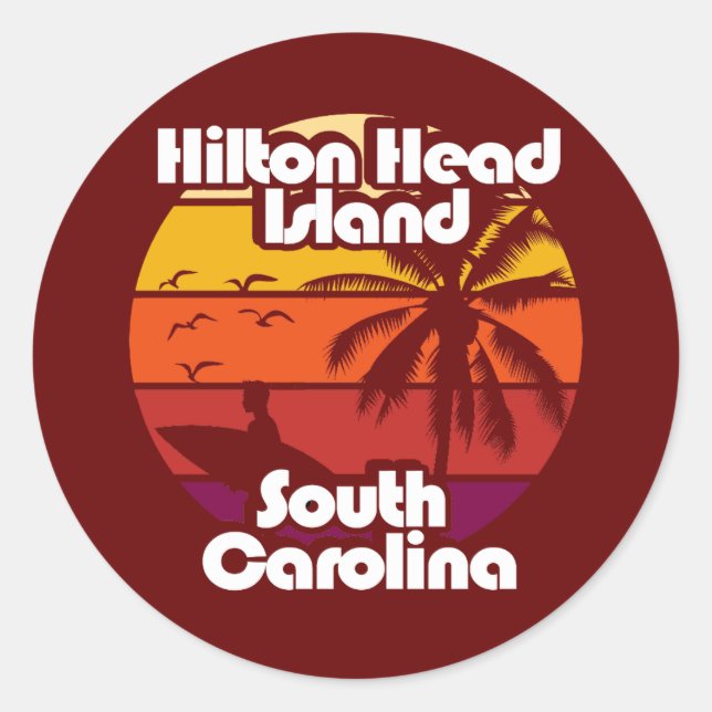 Adesivo Hilton Head Island Carolina do Sul (Frente)