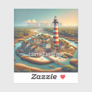 Adesivo Hilton Head Island South Carolina 3 Inch Vinyl Sti
