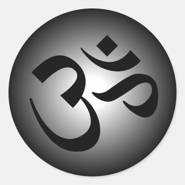 Adesivo Hindu OM - Símbolo de Meditação (Frente)