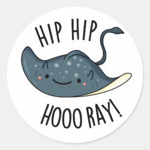 Adesivo Hip Hip Hoo-ray Engraçado Sting Ray Pun
