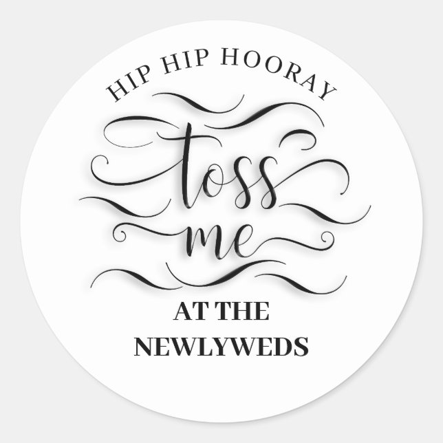 Adesivo Hip Hip Hooray Me Põe No Newlyweds (Frente)
