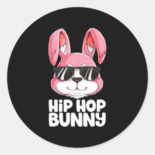 Adesivo Hip Hop Bunny Páscoa Boys Raparigas Miúdas Coelho 