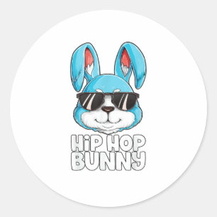 Adesivo Hip Hop Bunny Páscoa Boys Raparigas Miúdas Homens 