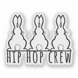 Adesivo Hip Hop Crew Cute Bunny Rabbits