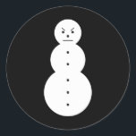 Adesivo Hiphop Angry Snowman Christmas<br><div class="desc">Hiphop Angry Snowman Christmas</div>