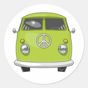 Adesivo Hippie 1960 Van
