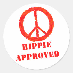 Adesivo Hippie aprovado