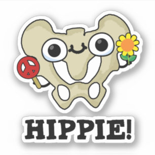 Adesivo Hippie Funny Hip Bone Pun